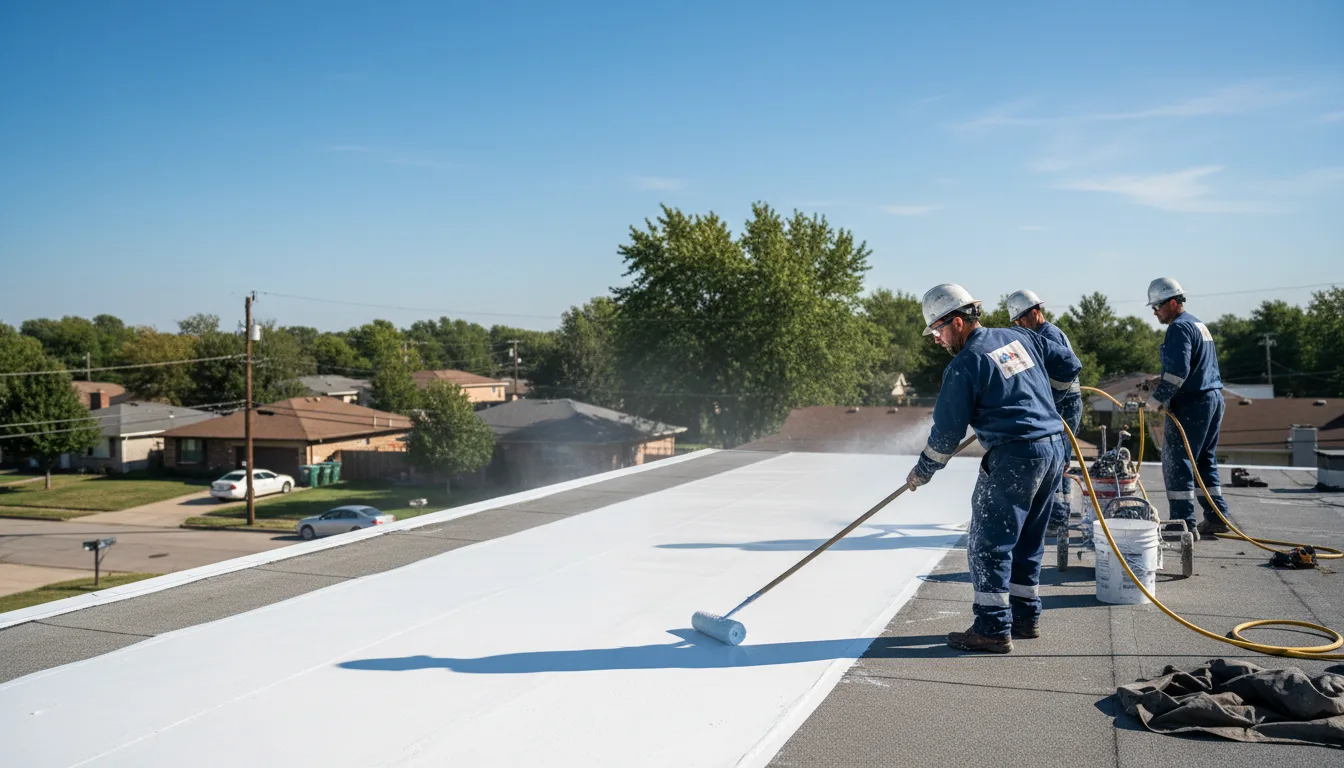 Commercial roof coating in Duson, LA near me